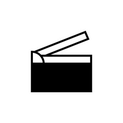 Clapperboard icon vector. Clapperboard vector design. sign design. flat style. Vector EPS 10