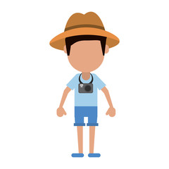 Tourist man avatar