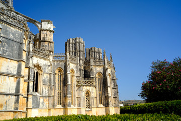 Fototapeta na wymiar The amazing Batalha Monastery, close to Fatima, Portugal.