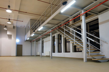 Interior of a large empty room