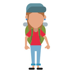 Tourist woman avatar