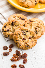 Sweet cookies with raisins.