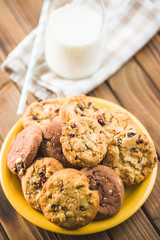 Sweet cookies with raisins.