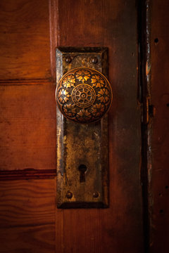 Close up of doorknob