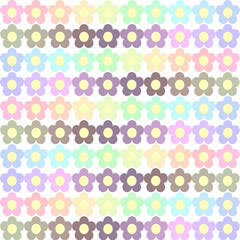 pattern con fiorellini sfumati multicolore