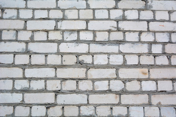 old brick white  wall style texture background