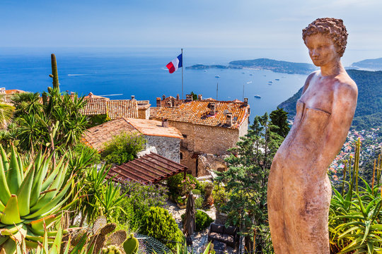 Eze, France. Medieval town on the French Riviera.