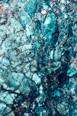 Texture of the cracked and scratched marble