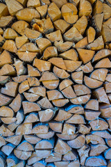 Pile of wood logs