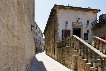 ancient alley of the city of San Marino