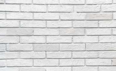 Obraz premium Modern white brick wall texture for background