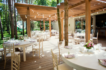 table setting,and flower compositions