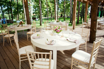table setting,and flower compositions