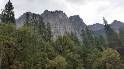 view of mountains and trees valley Yosemite National Park