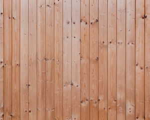 Fototapeta premium Full frame background of a new, clean and unpainted wood board wall.