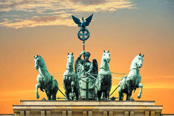 Obraz premium Victory monument ( Siegessaeule ) in Berlin, Germany