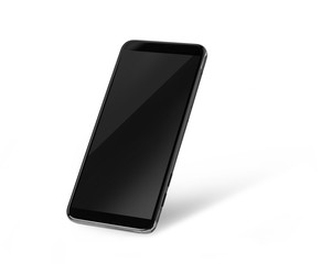 Mobile phone on white background