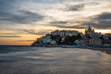 Imperia, Porto Maurizio al tramonto