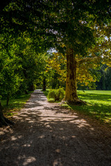 Naklejka premium Picturesque castle park, Lednice castle