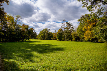 Picturesque castle park, Lednice castle