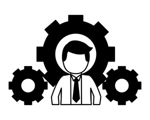 man standing character