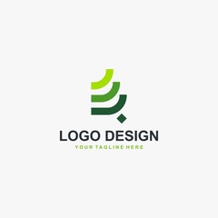 Letter B abstract logo design vector