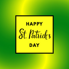 Happy Saint Patrick's Day greeting card with creative design background