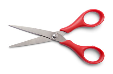Open Red Scissors - 255266320
