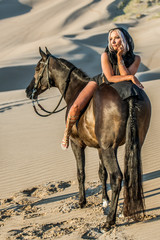 Desert Model and Her Horse