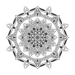 mandala flower illustration vector