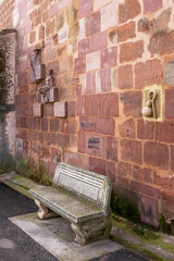 Ermita de Santa Maria de Jesus, Hermitage of Santa Maria de Jesus in Navarrete, La Rioja, Spain on the Way of St. James or Camino de Santiago, architectural detail