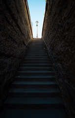 Fototapeta na wymiar Old staircase in Paris France
