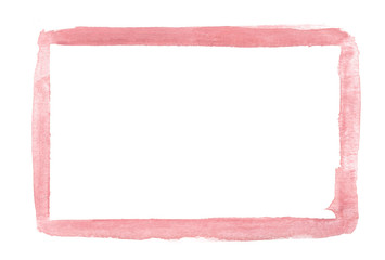 Pink Watercolor Frame Border