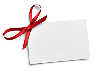 ribbon bow card note chirstmas celebration greeting