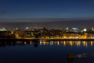 Night photography of city Novi Sad