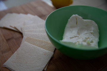 bowl of sour cream
