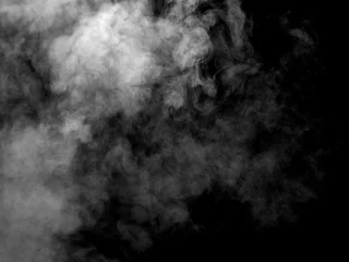 Fotobehang smoke steam fog air background shape black © Lumos sp