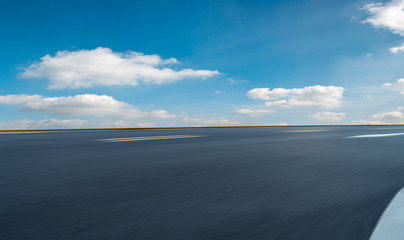 Road surface and sky cloud landscape..