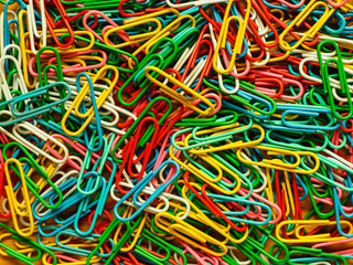 colorful paper clips