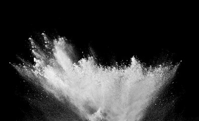 smoke  powder explosion air background shape black
