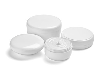  white cream container jar beauty moisturizer tube soap