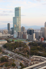Fototapeta premium 通天閣から望む大阪の街並み