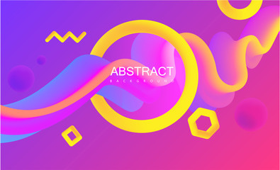 Creative background with abstract neon spectrum colorful pattern.