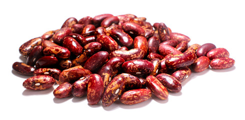 beans closeup isolated on white background, agriculture