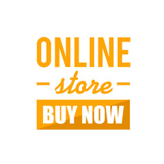 online store buy now sign concept illustration