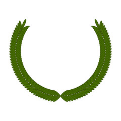 Fototapeta premium Isolated laurel wreath image. Vecor illustration design