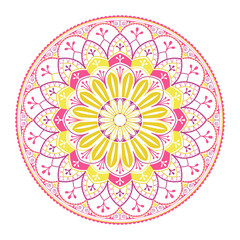 Indian mandala badge