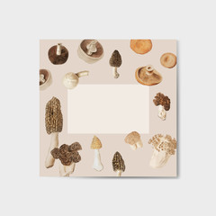 Naklejka na ściany i meble Mushroom design frame