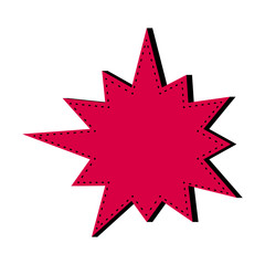 Isolated comic bubble chat image. Vector illustration design