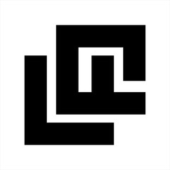 LGN, LG, VGN, VG initials geometric logo